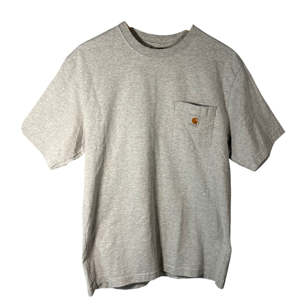Carhartt K87 Pocket T-Shirt‎ Mens M Gray Short Sleeve Crew Neck Original Fit